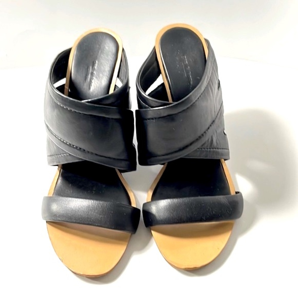 Rag & Bone Leather Strap Wedge Sandal, size 38.5